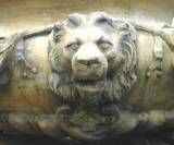 French Lion Vase Detail